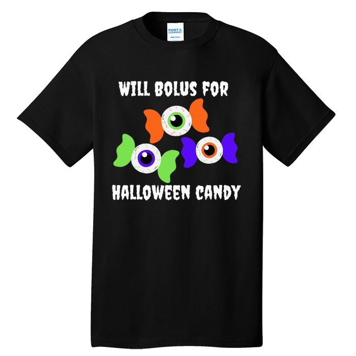 Will Bolus for Halloween Candy Type 1 Diabetes Tall T-Shirt