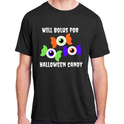 Will Bolus for Halloween Candy Type 1 Diabetes Adult ChromaSoft Performance T-Shirt