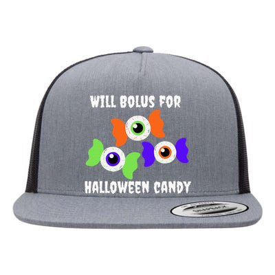 Will Bolus for Halloween Candy Type 1 Diabetes Flat Bill Trucker Hat