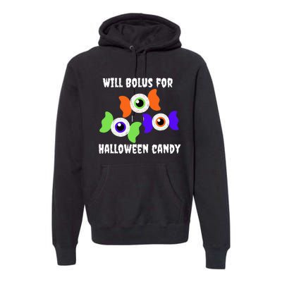 Will Bolus for Halloween Candy Type 1 Diabetes Premium Hoodie