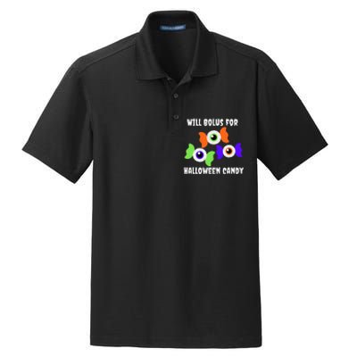 Will Bolus for Halloween Candy Type 1 Diabetes Dry Zone Grid Polo