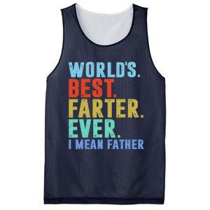 Worlds Best Farter I Mean Father Ever Fathers Day Mesh Reversible Basketball Jersey Tank