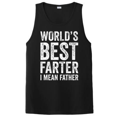 Worlds Best Farter I Mean Father Funny Fathers Day Top PosiCharge Competitor Tank