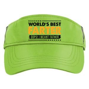 Worlds Best Farter Oops I Meant Father Funny Adult Drive Performance Visor