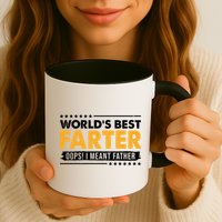 Worlds Best Farter Oops I Meant Father Funny Mug