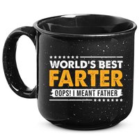 Worlds Best Farter Oops I Meant Father Funny 15oz Campfire Ceramic Mug