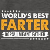 Worlds Best Farter Oops I Meant Father Funny Vector Backpack