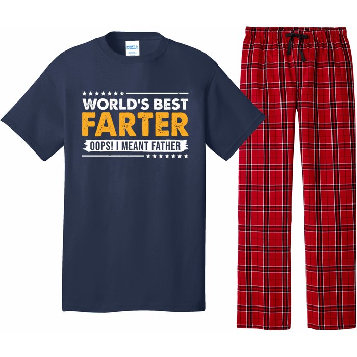 Worlds Best Farter Oops I Meant Father Funny Pajama Set