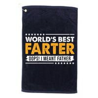Worlds Best Farter Oops I Meant Father Funny Golf Towel