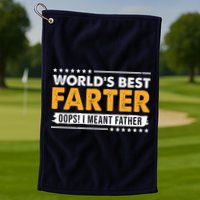 Worlds Best Farter Oops I Meant Father Funny Golf Towel