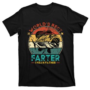 Worlds Best Farter I Mean Father Best Dad Ever Cool Fish T-Shirt