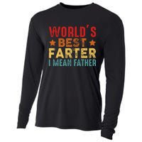 Worlds Best Farter I Mean Father Best Dad Ever Cool Cooling Performance Long Sleeve Crew