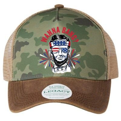 Wanna Bang? Fireworks Director Lincoln Gift Legacy Tie Dye Trucker Hat