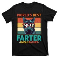 Worlds Best Farter I Mean Father Best Cat Dad Ever T-Shirt