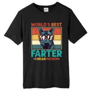 Worlds Best Farter I Mean Father Best Cat Dad Ever Tall Fusion ChromaSoft Performance T-Shirt