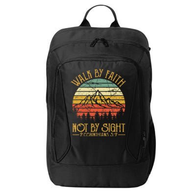 Walk By Faith Not By Sight Bible Verse Gift Christian City Backpack