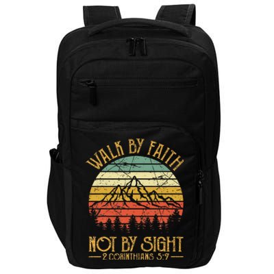 Walk By Faith Not By Sight Bible Verse Gift Christian Impact Tech Backpack