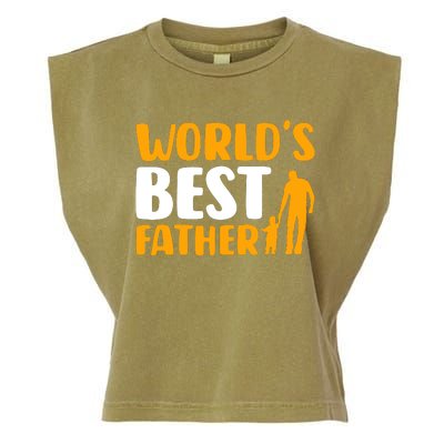 WorldS Best Father Garment-Dyed Women's Muscle Tee