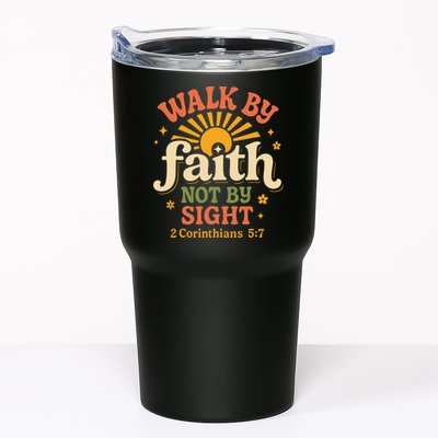 Walk By Faith Not By Sight 2 Corinthians 57 Christian Quote Tumbler