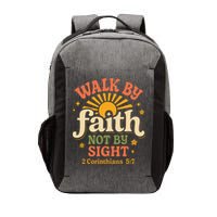 Walk By Faith Not By Sight 2 Corinthians 57 Christian Quote Vector Backpack