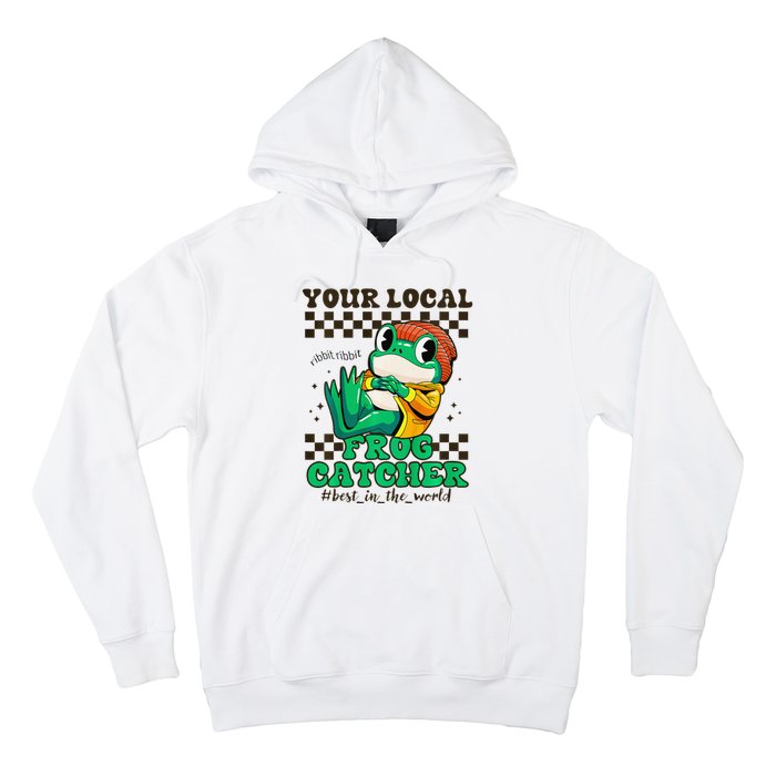 WorldS Best Frogcatcher Funny Frog Hunter Hoodie