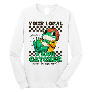 WorldS Best Frogcatcher Funny Frog Hunter Long Sleeve Shirt