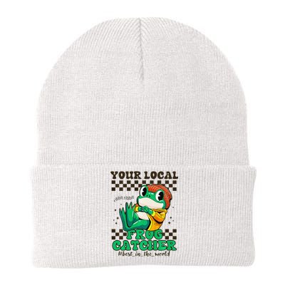 WorldS Best Frogcatcher Funny Frog Hunter Knit Cap Winter Beanie