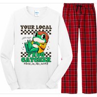 WorldS Best Frogcatcher Funny Frog Hunter Long Sleeve Pajama Set