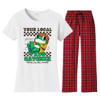 WorldS Best Frogcatcher Funny Frog Hunter Women's Flannel Pajama Set