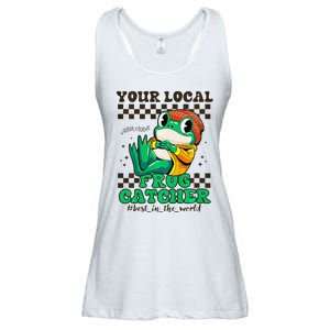 WorldS Best Frogcatcher Funny Frog Hunter Ladies Essential Flowy Tank