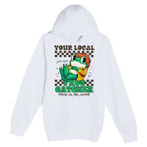 WorldS Best Frogcatcher Funny Frog Hunter Premium Pullover Hoodie