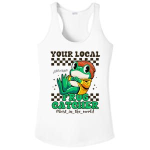 WorldS Best Frogcatcher Funny Frog Hunter Ladies PosiCharge Competitor Racerback Tank