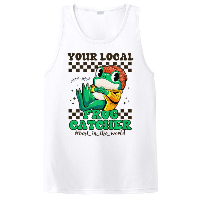 WorldS Best Frogcatcher Funny Frog Hunter PosiCharge Competitor Tank