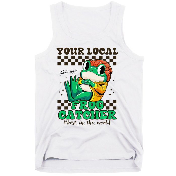 WorldS Best Frogcatcher Funny Frog Hunter Tank Top