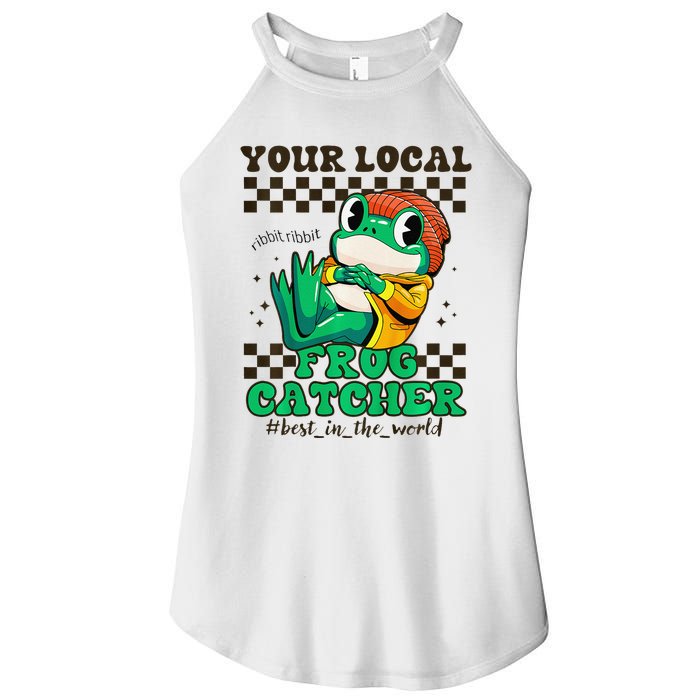 WorldS Best Frogcatcher Funny Frog Hunter Women's Perfect Tri Rocker Tank