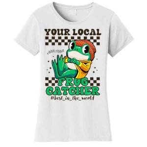 WorldS Best Frogcatcher Funny Frog Hunter Women's T-Shirt