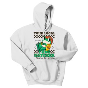 WorldS Best Frogcatcher Funny Frog Hunter Kids Hoodie