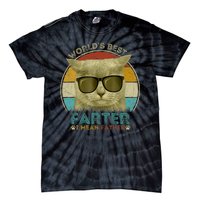 Worlds Best Farter I Mean Father Best Cat Dad Ever Tie-Dye T-Shirt