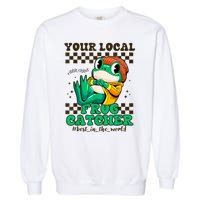 Worlds Best Frog Catcher For Funny Frogs Garment-Dyed Sweatshirt