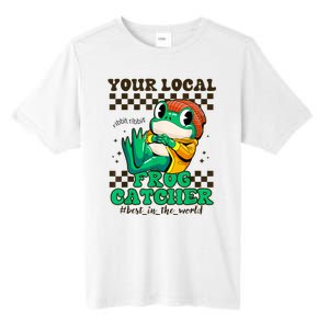 Worlds Best Frog Catcher For Funny Frogs Tall Fusion ChromaSoft Performance T-Shirt