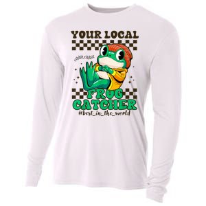 Worlds Best Frog Catcher For Funny Frogs Cooling Performance Long Sleeve Crew