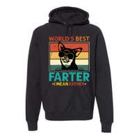 Worlds Best Farter I Mean Father Best Dad Ever Cool Dog Premium Hoodie