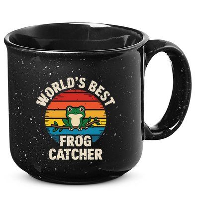 Worlds Best Frog Catcher Frog 15oz Campfire Ceramic Mug