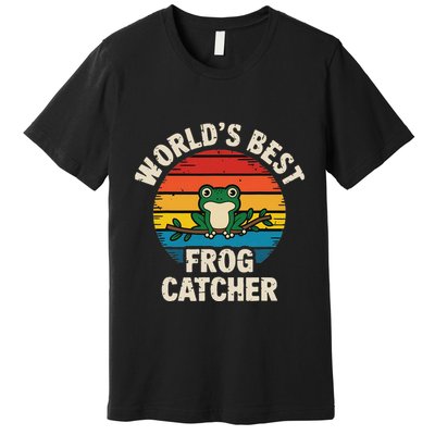 Worlds Best Frog Catcher Frog Premium T-Shirt