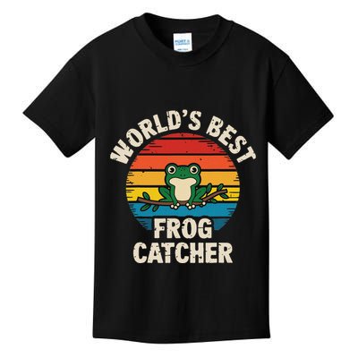 Worlds Best Frog Catcher Frog Kids T-Shirt