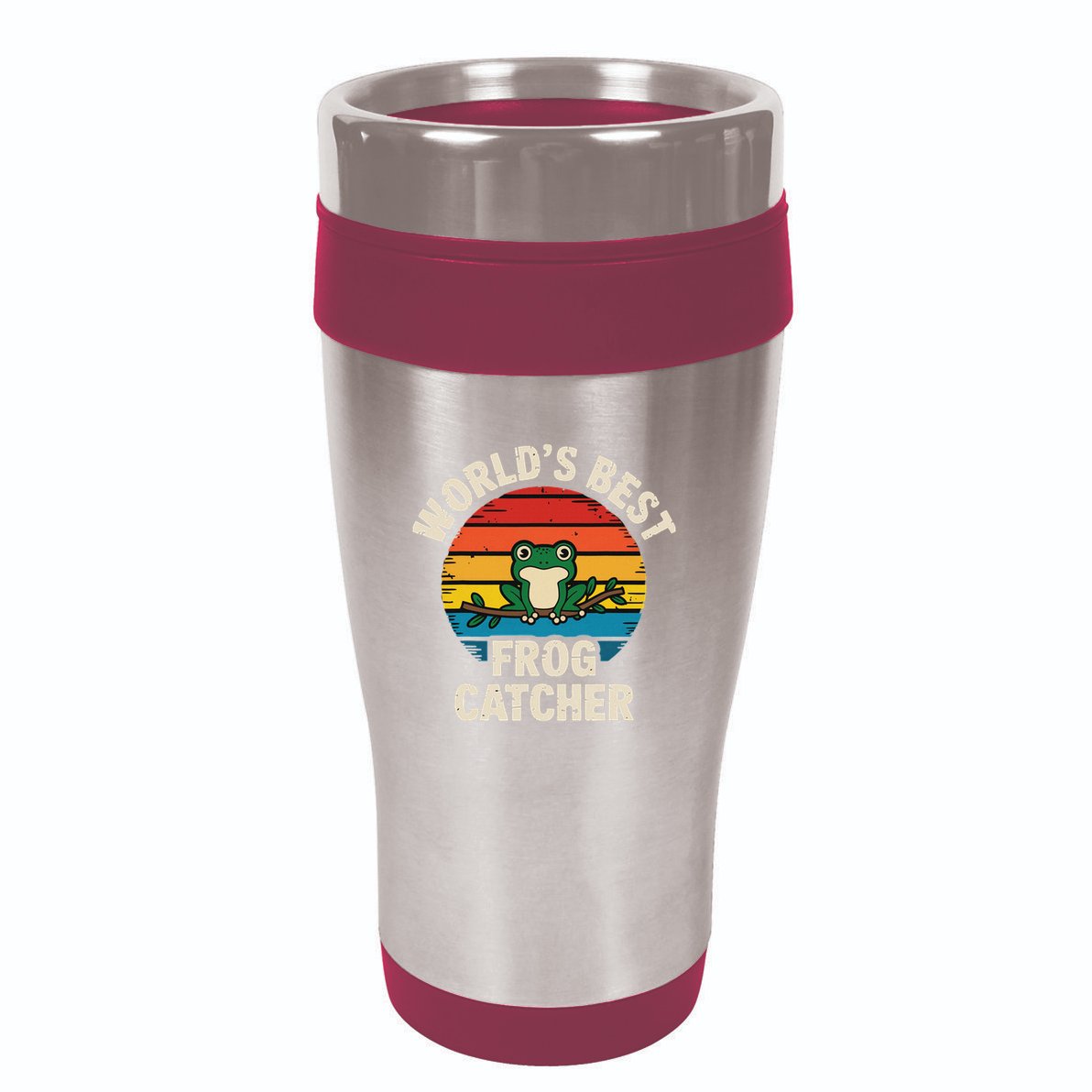 Worlds Best Frog Catcher Frog 16oz Travel Tumbler