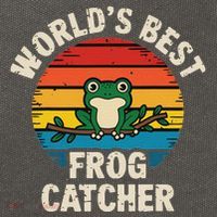 Worlds Best Frog Catcher Frog Cotton Canvas Backpack