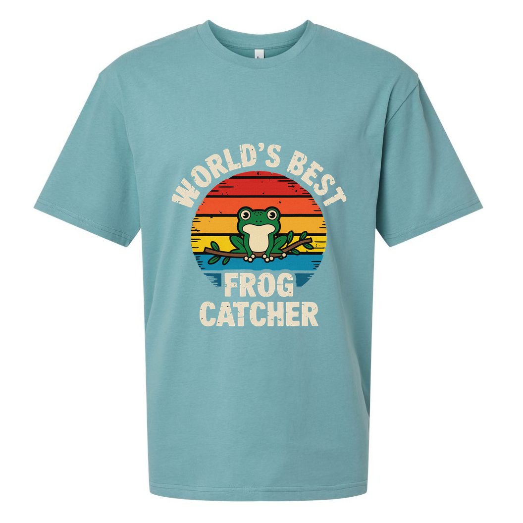 Worlds Best Frog Catcher Frog Sueded Cloud Jersey T-Shirt