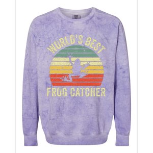 WorldS Best Frog Catcher Frog Hunter Colorblast Crewneck Sweatshirt