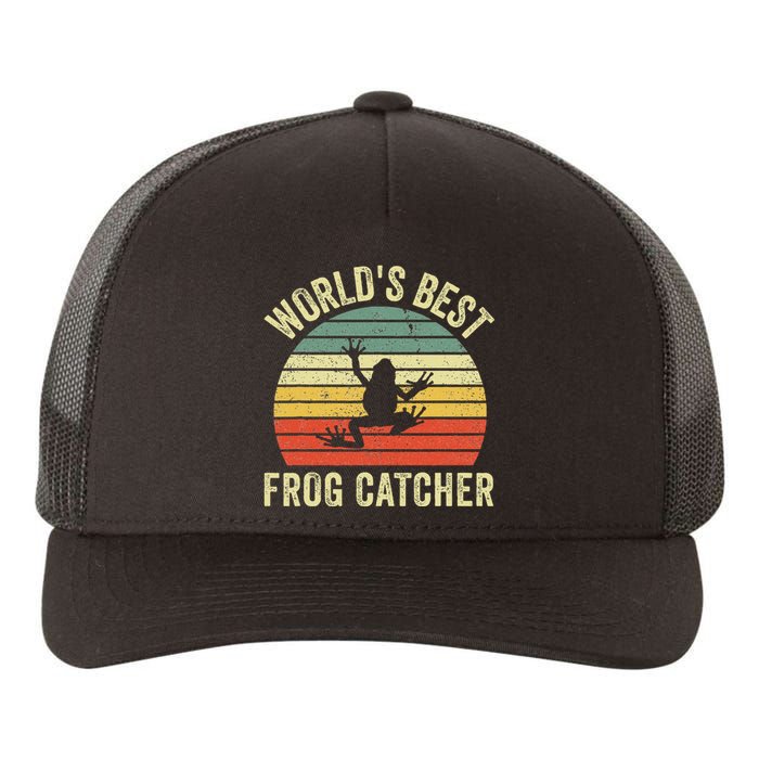 WorldS Best Frog Catcher Frog Hunter Yupoong Adult 5-Panel Trucker Hat